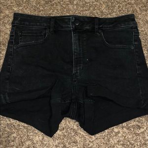 Super stretch high waisted shorts